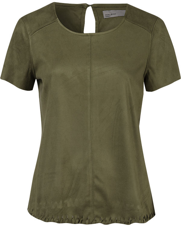 Kunstleder-T-Shirt