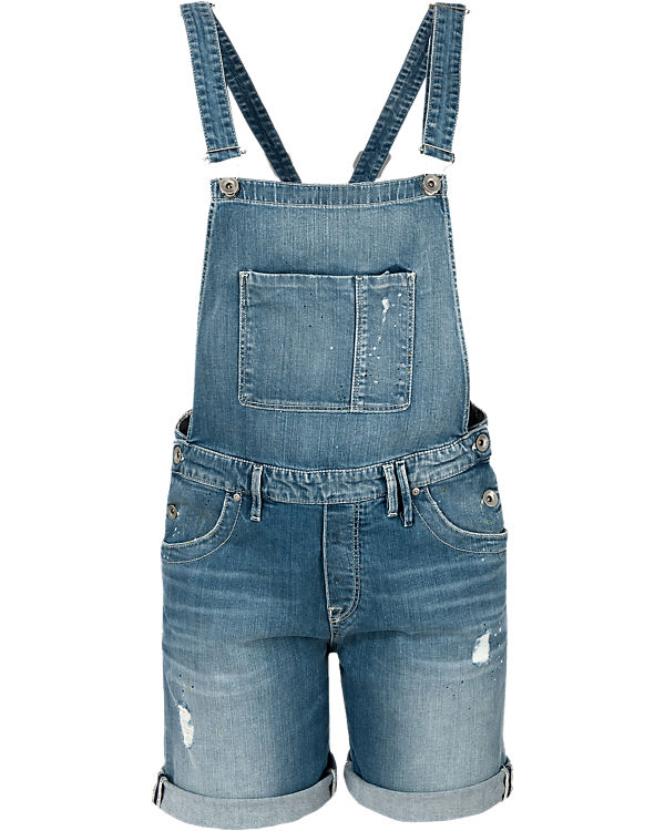 Latzjeansshorts