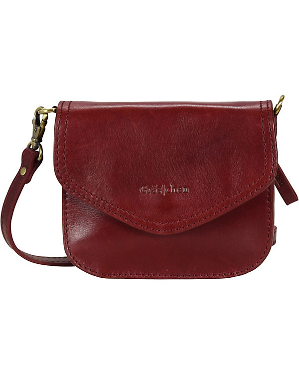 Gräs|chen Retrocharme Fräulein Elli Clutch Umhängetasche Leder 15 cm