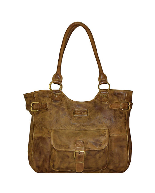 Greenland Soft Bags Handtasche Leder 42 cm