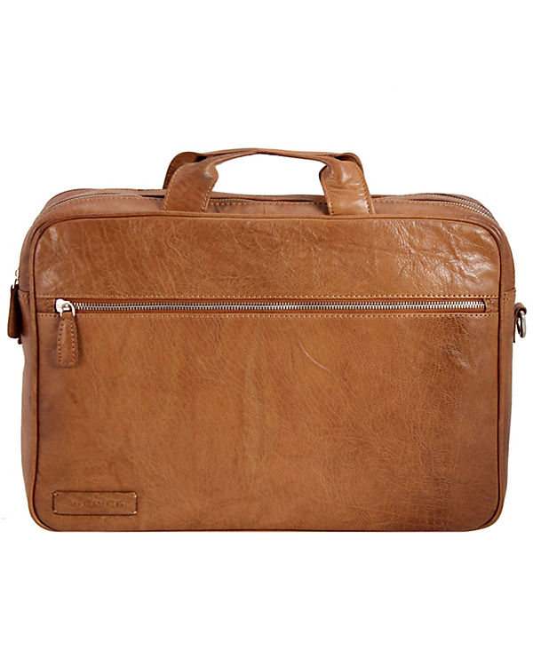 Plevier 600er Serie Henkeltasche Leder 39 cm Laptopfach