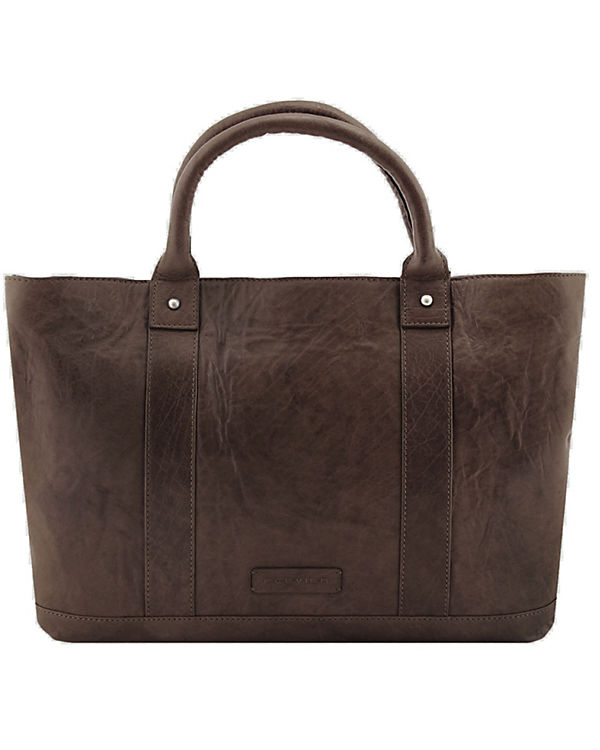 Plevier 600er Serie Henkeltasche Leder 41 cm Laptopfach