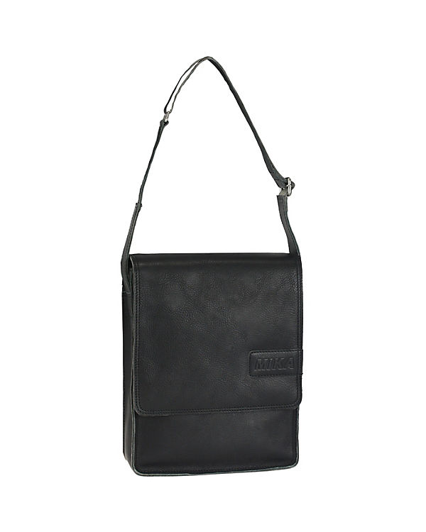 Mika Lederwaren Umhängetasche Leder 21,5 cm