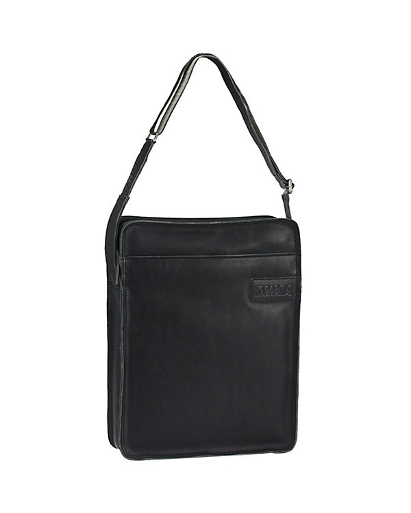 Mika Lederwaren Umhängetasche Leder 24 cm