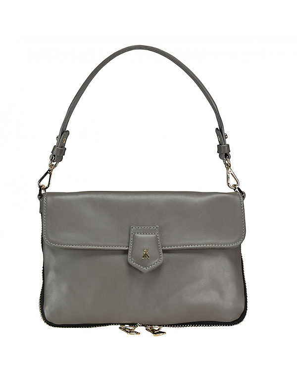 Patrizia Pepe Fly Logo Schultertasche 27 cm Leder