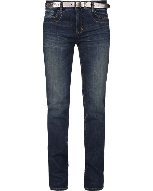 Jeans Alexa Straight mit Gürtel