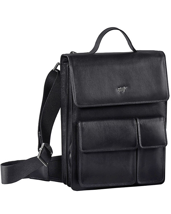 Braun Büffel Golf Umhängetasche Leder 27 cm
