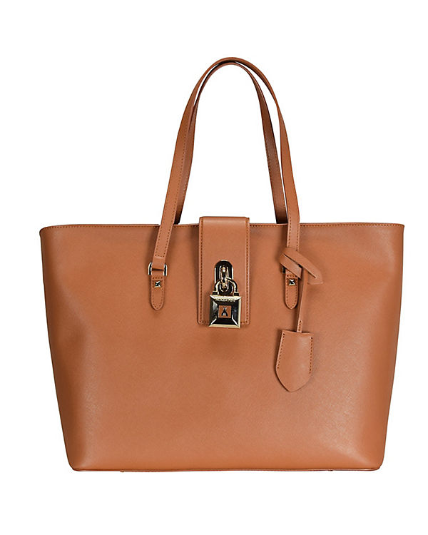 Patrizia Pepe Lock Fly Shopper Tasche Leder 37 cm
