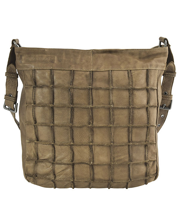 FREDsBRUDER Waffeltüte Schultertasche Leder 32 cm