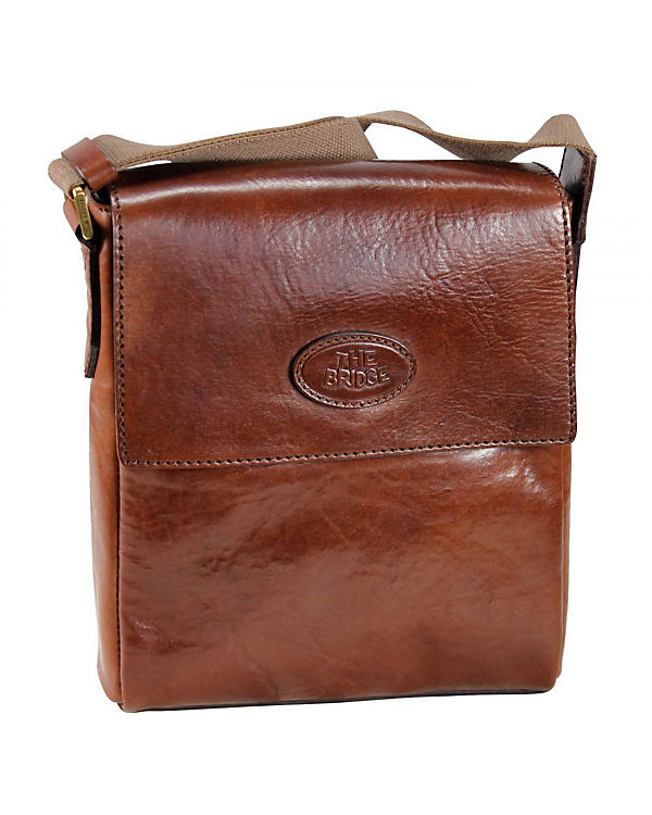 The Bridge Sfoderata Luxe Uomo Umhängetasche Leder 22 cm