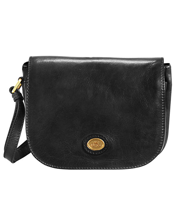 The Bridge Basic Umhängetasche Flap Bag Leder 22 cm