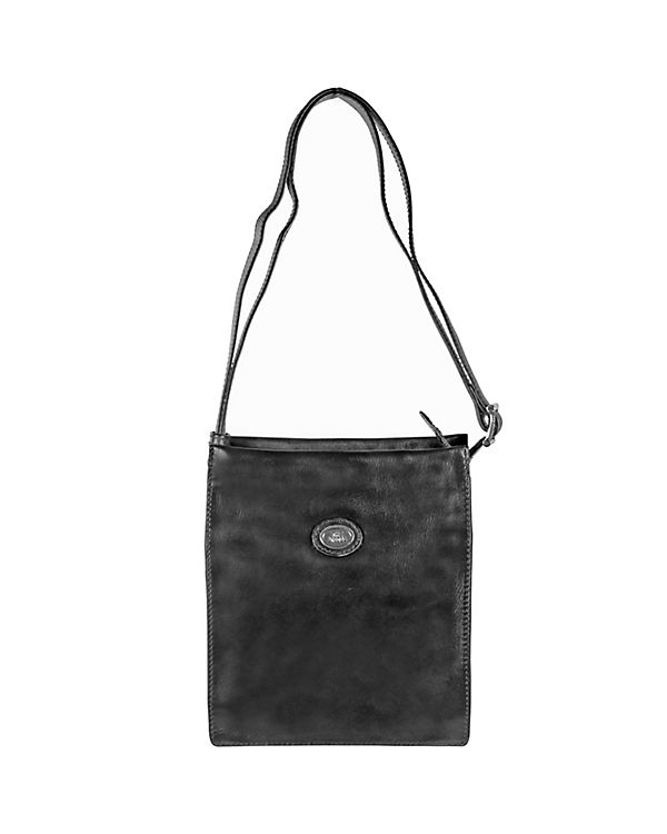 The Bridge Saddlery Uomo Umhängetasche Leder 22 cm Tabletfach