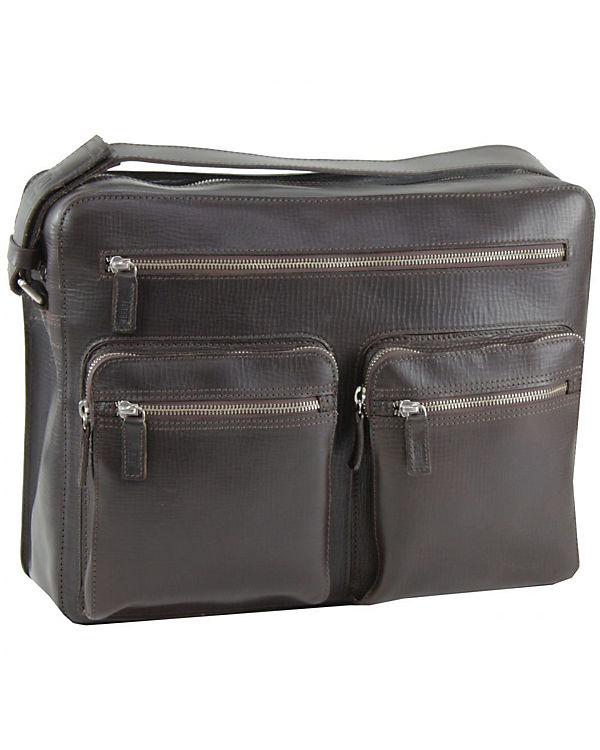 Jost Bern Schultertasche XL Leder 38 cm