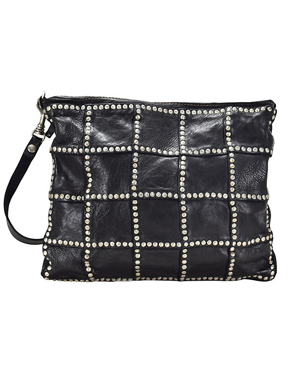 Campomaggi Patchwork Umhängetasche Leder 29 cm