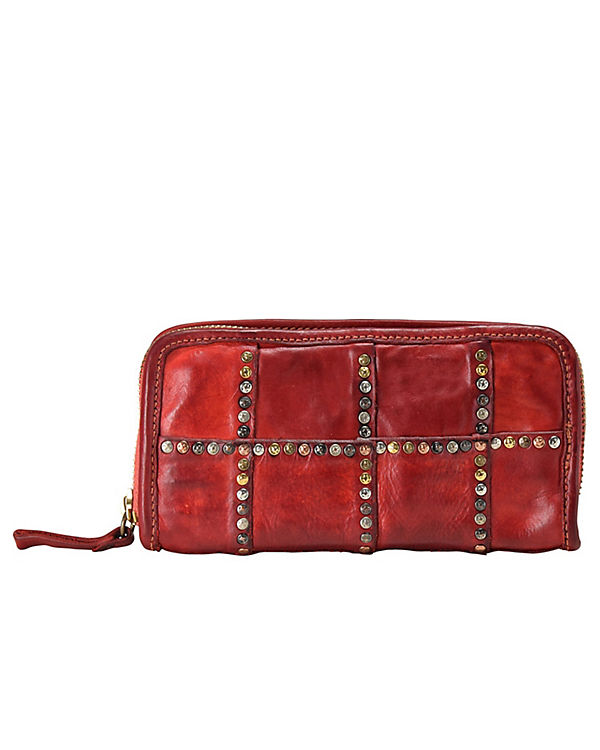 Campomaggi Patchwork Geldbörse Leder 22 cm