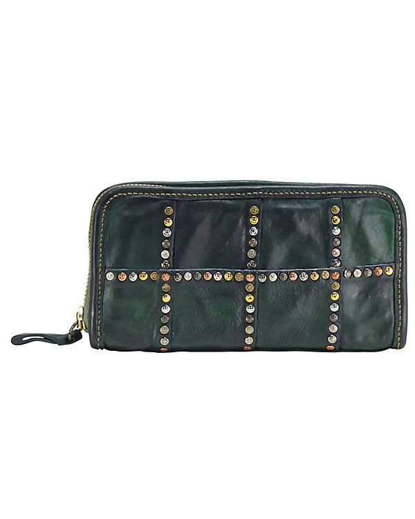 Campomaggi Patchwork Geldbörse Leder 22 cm