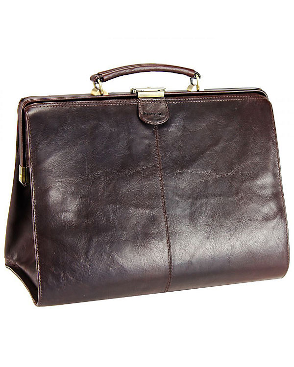GreenLand NATURE Columbus Bügeltasche Leder 41 cm
