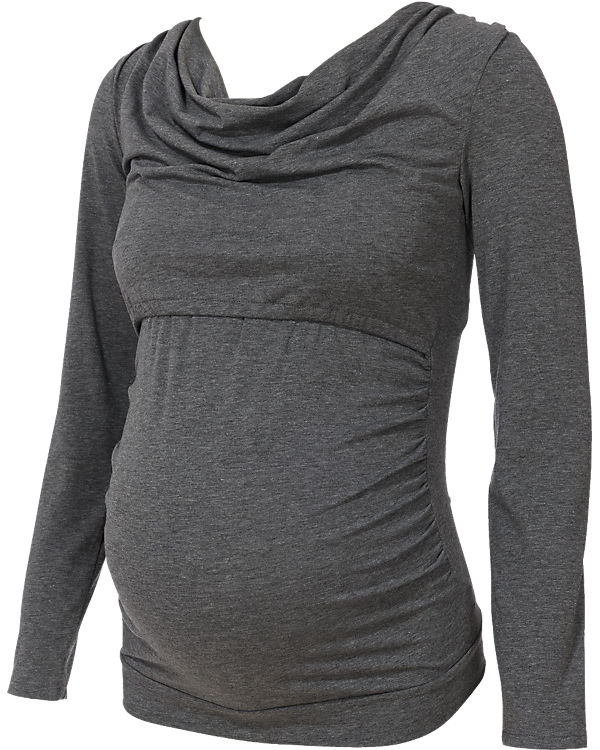 Stilllangarmshirt Daisy, grau meliert