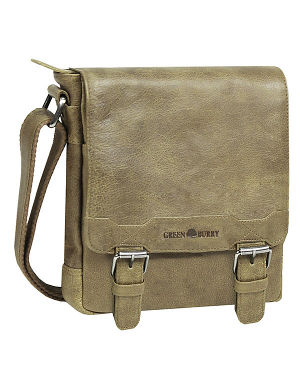 Greenburry Cambridge Pure Nature Umhängetasche Leder 27 cm