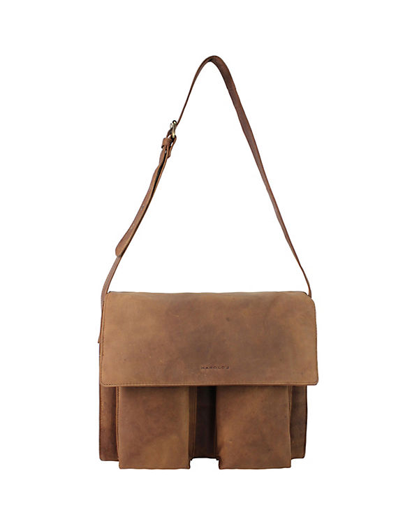 Harold's Antik Umhängetasche Leder 38 cm