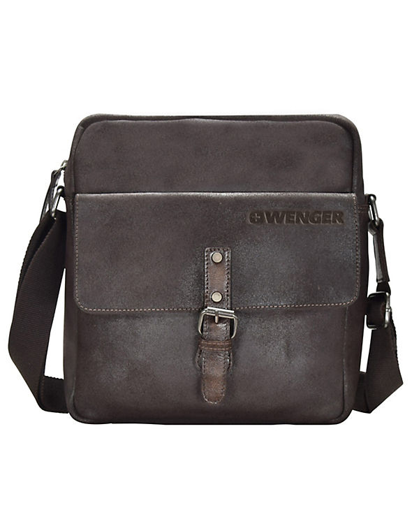 Wenger Foggy Umhängetasche Leder 28 cm Tabletfach