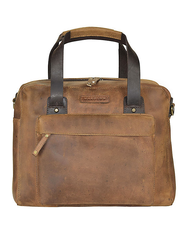 Harold's Antik Casual Aktentasche Leder 35 cm Laptopfach