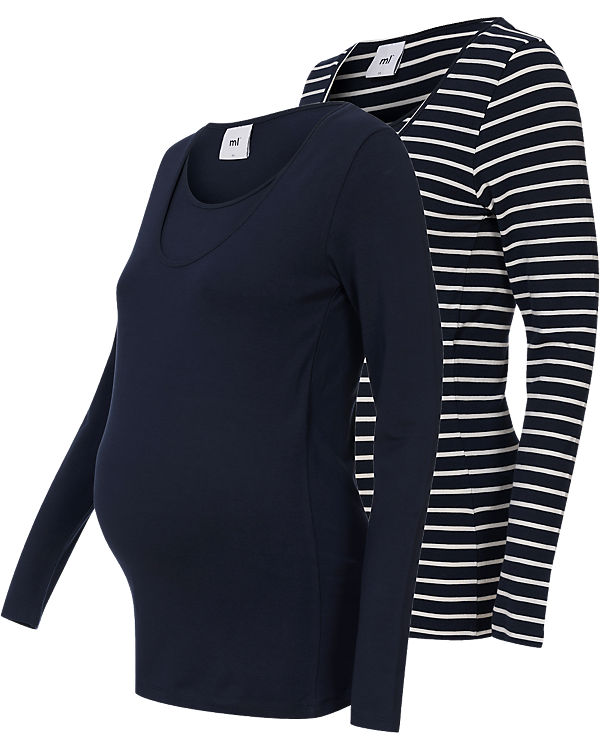 Stilllangarmshirt MLLEA NELL Doppelpack, Organic Cotton