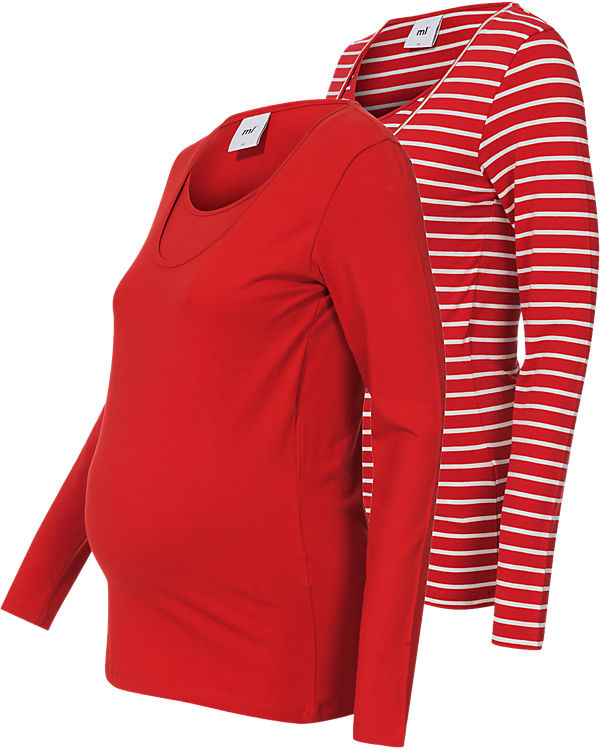 Stilllangarmshirt MLLEA NELL Doppelpack, Organic Cotton