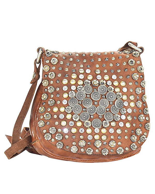 Campomaggi Borchie E Strass Umhängetasche 16 cm