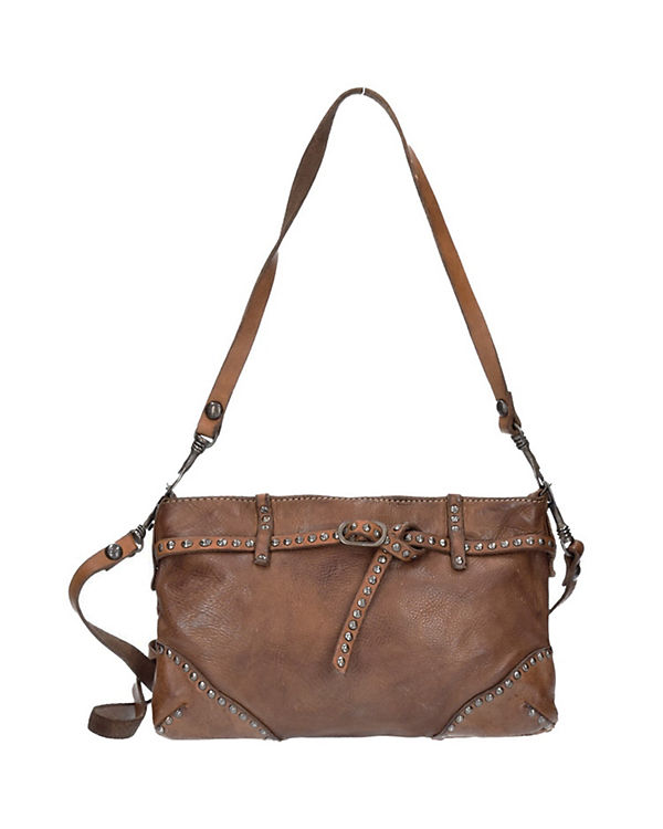 Campomaggi Azalea Schultertasche Leder 28 cm