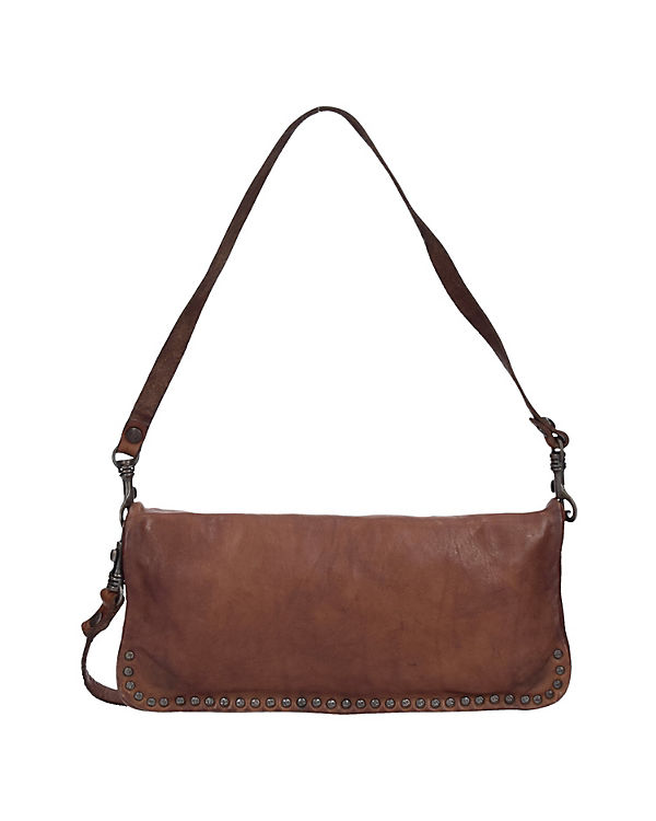 Campomaggi Pino Nero Schultertasche Leder 28 cm