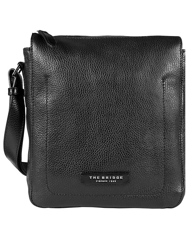 The Bridge Plume Mix Uomo Umhängetasche Leder 26 cm