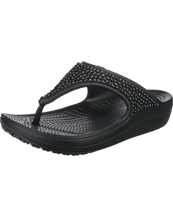 Crocs Sloane Embellished Flip Blk/Blk Zehentrenner