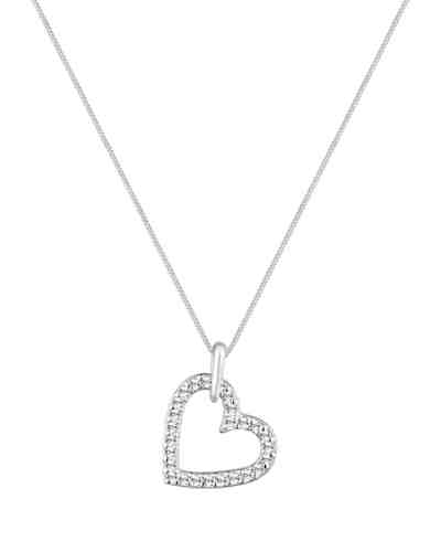 Elli Halskette Herz Swarovski Kristalle 925 Sterling Silber 2