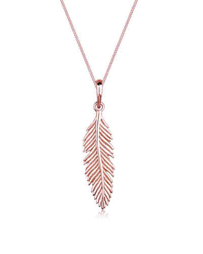 Elli Halskette Feder Boho Gypsy Festival 925 Sterling Silber