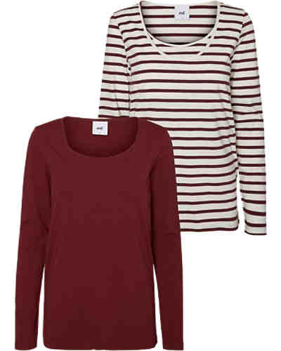 Stilllangarmshirts Doppelpack MLLEA, Organic Cotton
