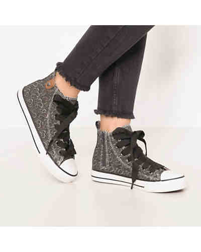 Hedi Toe Cap Sneaker All Over Emroidery Sneakers High 2