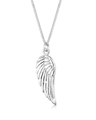 Halskette Engel Flügel Boho 925 Sterling Silber