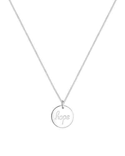 Halskette Hope Schriftzug Wording 925 Sterling Silber 2