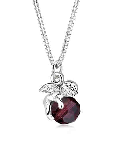 Halskette Schutzengel Swarovski® Kristall Sterling Silber