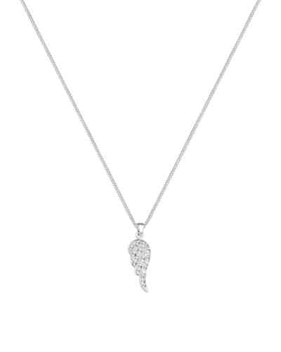 Halskette Flügel Swarovski® Kristalle 925 Sterling Silber 2