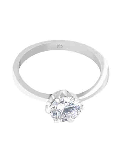 Elli Ring Solitärring Zirkonia 925 Sterling Silber 2