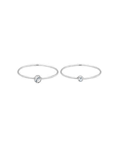 Elli Ring Set Swarovski® Kristalle 925 Sterling Silber 2