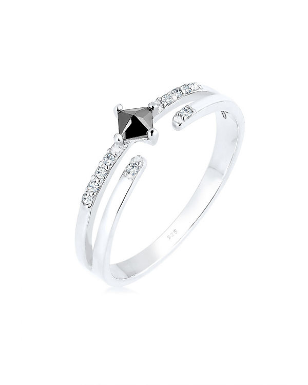 Elli Ring Modern Zirkonia Swarovski® Kristalle 925 Silber
