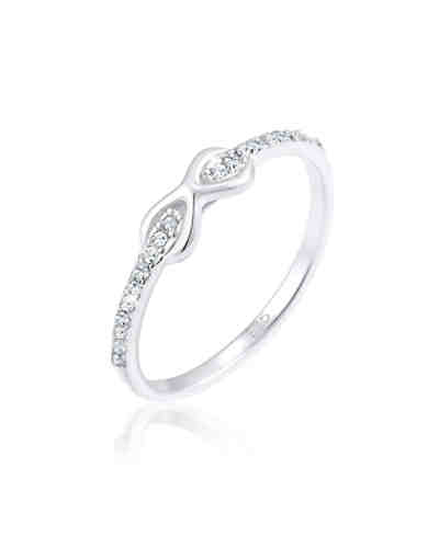 Elli Ring Infinity Swarovski® Kristalle 925 Sterling Silber