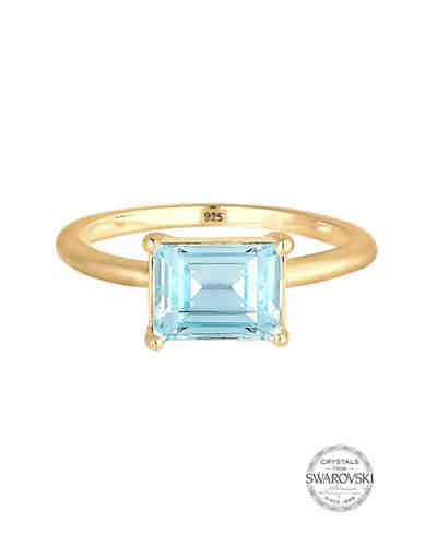 Elli Ring Solitär Swarovski® Kristalle 925 Sterling Silber 2