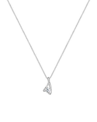 Halskette Zirkonia Klassisch 925 Sterling Silber 2