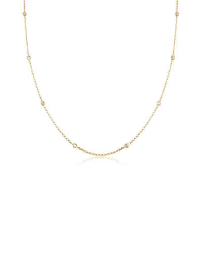 Halskette Solitär Basic Swarovski® Kristalle 925 Silber