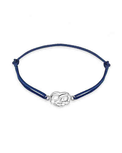 Armband Brezel Wiesn Swarovski® Kristalle 925 Silber