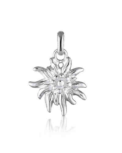 Kettenanhänger WIESN Edelweiss 925 Sterling Silber
